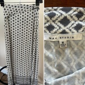 Max Studio Gray Patterned Women's Skirt